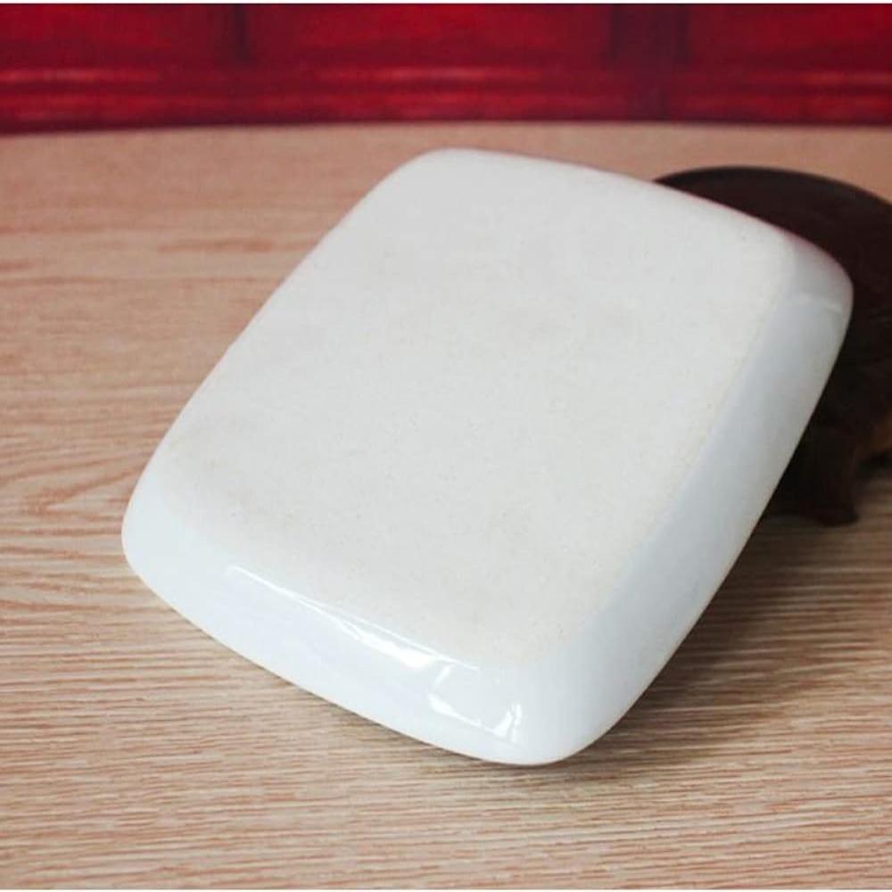 Imitation Porcelain White Ceramic Artist Paint Palette  For Watercolor Painting