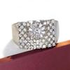 Xiaomi Huitan Sparkling Ring for Women Hollow Design Full Shining CZ Wedding Party Versatile Fashion Accessories Elegant Lady Jewelry
