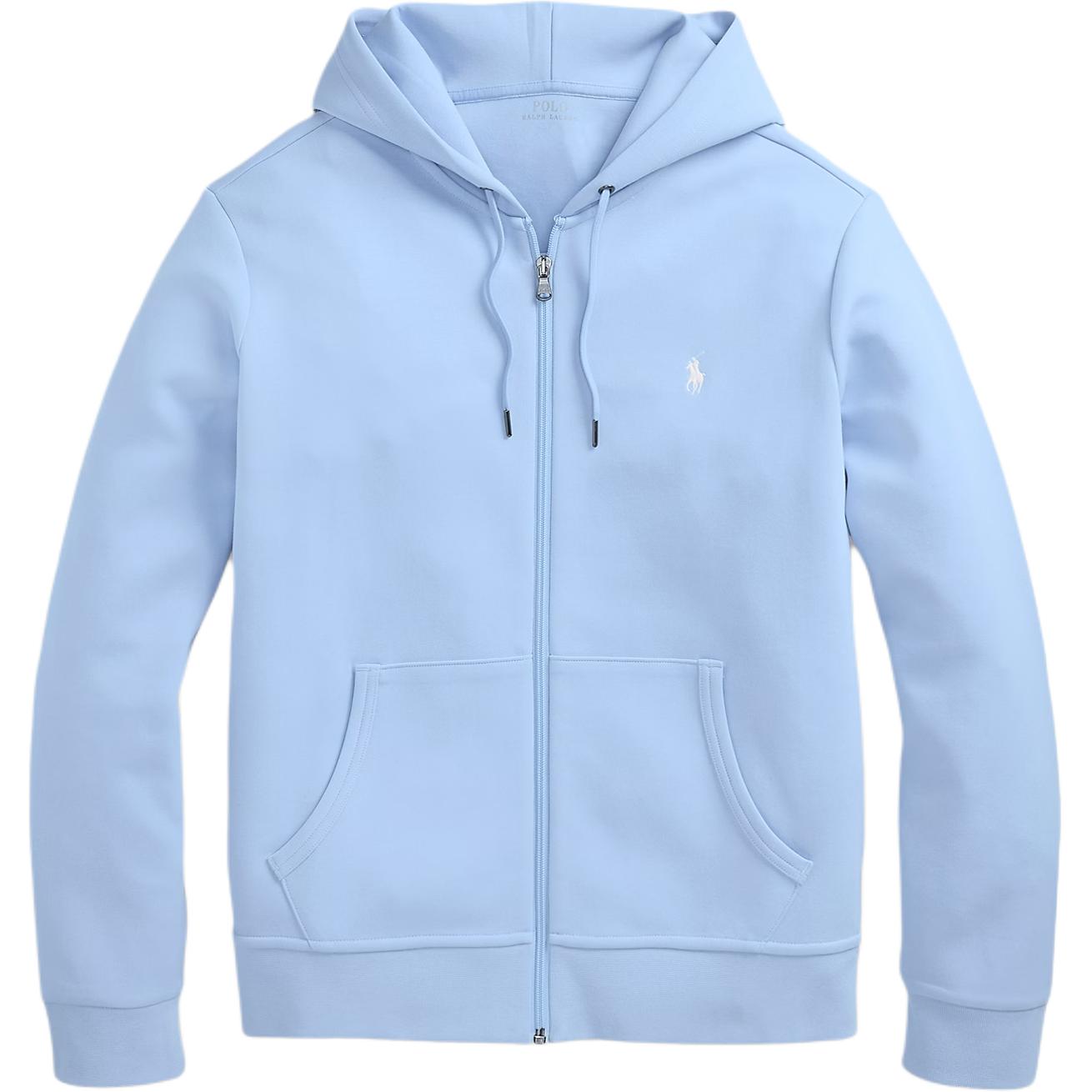 

Polo Ralph Lauren Ss25 Толстовка с капюшоном на молнии с вышивкой пони Мужская толстовка Светло-голубая 710881517-073 L