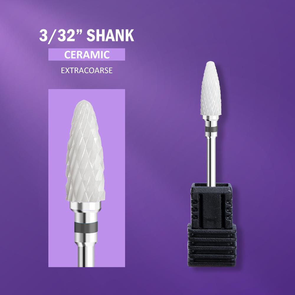 Керамические вольфрамовые сверла для ногтей, фрезы для маникюра, педикюра, пилочки для ногтей, буферные заусенцы для ногтей, аксессуары для педикюра, инструменты 1pcs