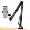 Rotating Folding Metal Arm for Mobile Phones & Tablets: Bedside, Desktop, or Coffee Table.