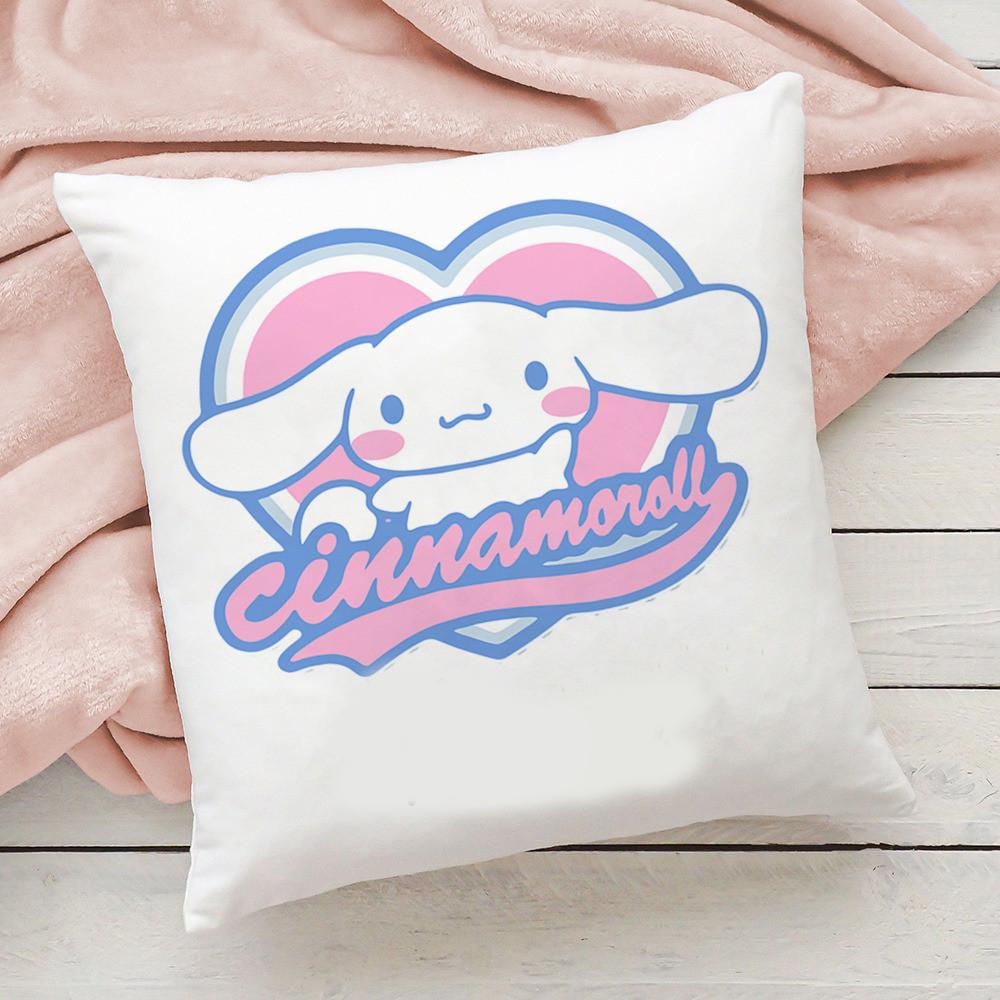 2026 New Cute Sanrio Cartoon Kuromi Doublesided Printed Square Bedroom Childrens Cushion Cover Sofa Waist Cushion Cover