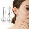 1 Pair Water Imitation Pearls Drop Earrings Round Stud Earrings Fashion Pearl Earrings  Women Gift