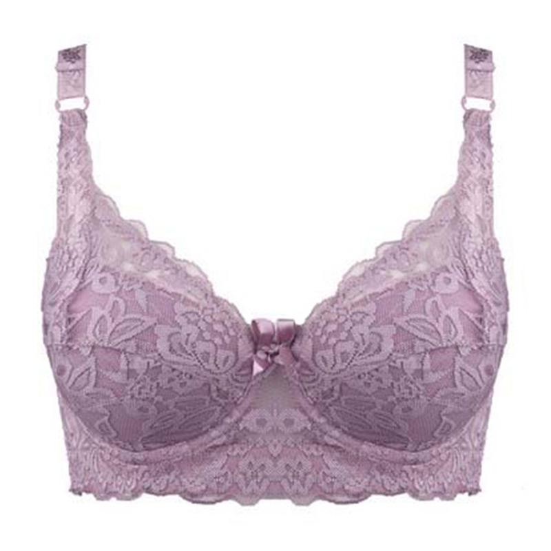 Women Underwear Small Bra Plus Size Undewire Adjustable Lace Women's Bra Breast Cover B C D Large Size Lace Bras