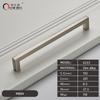 Oukali American Style Square Black Polish Chrome 128Mm 160Mm Furniture Gold Cabinet Handles Pull