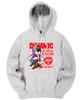 Ski Player Bear Graphic Hoodie - White