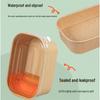 ONYLM Disposable Kraft Paper Rectangular Lunch Box Set