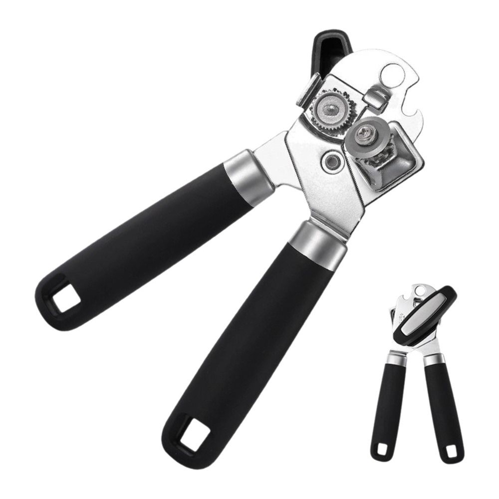 Handheld Design 3-in-1 Can Opener Smooth Edge Soft Comfortable Handle Heavy Duty Manual Can Opener Home