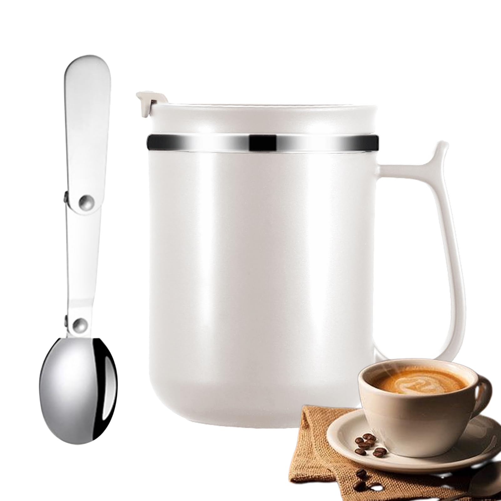 

Coffee Tumbler Stainless Steel Insulated Coffee Mug Vacuum Insulated Mug 500ml Insulated Coffee Cup Stainless Steel Mug for Hot Drinks, Travel