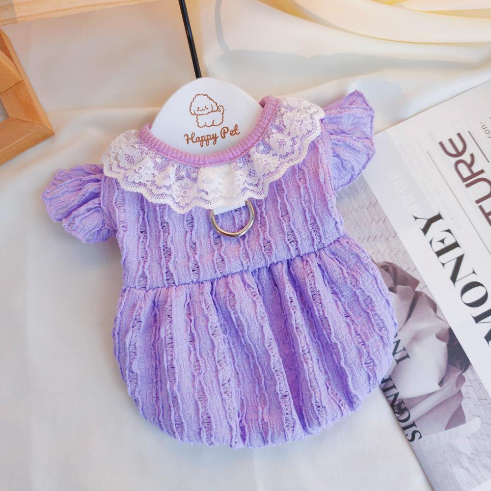 

Spring New Style Dog Sweet Floral Princess Dress, Beagle Pet Clothes, Dog Pumpkin Dress 2XL