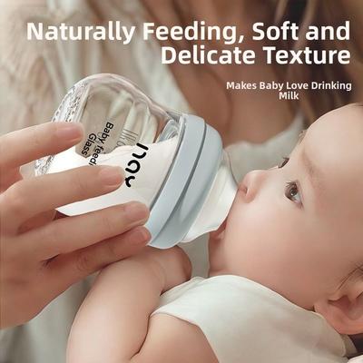 Anti Choking Baby Bottle Anti-flatulence Infant Milk Bottle Transparent Baby Drinking Cup  Gift