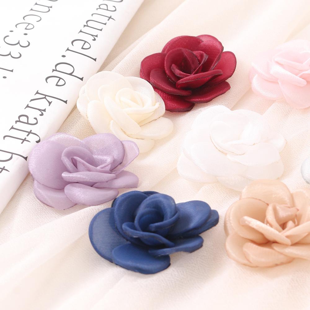3/5Pcs Artificial Silk Flower Heads For Home Room Decor Bride Wedding Decoration Navidad New Year Craft Flower Wreath Accessory