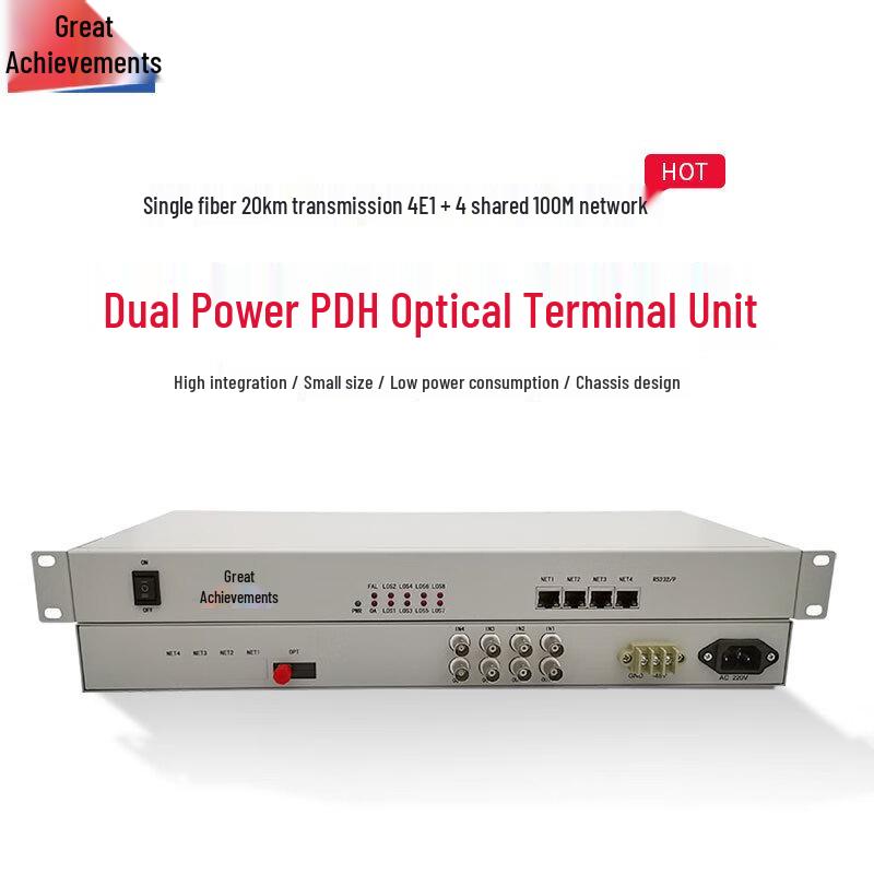 E1 Network PDH Optical Transceiver