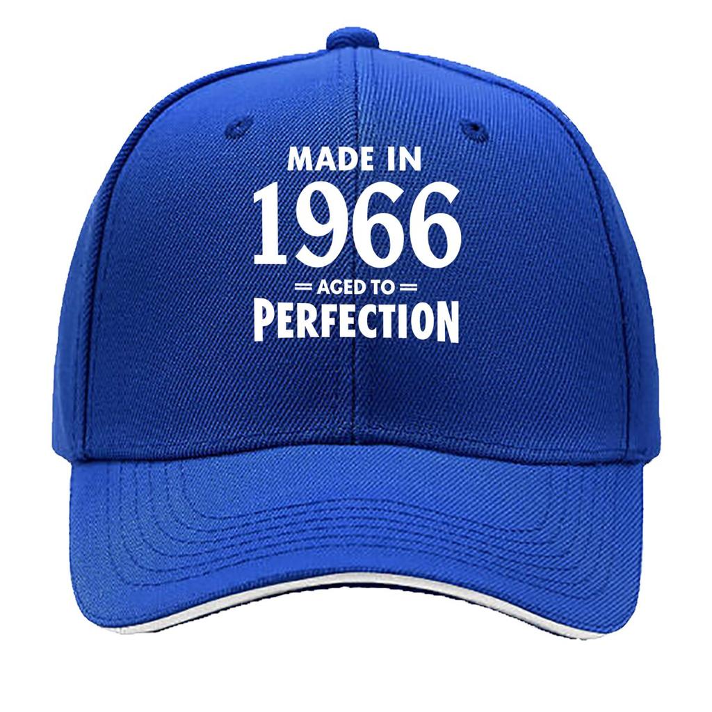 One MADE IN  AGED to PERFECTION Lightweight Printed Available as a Couples Set in Multiple C Sandwich Baseball Cap
