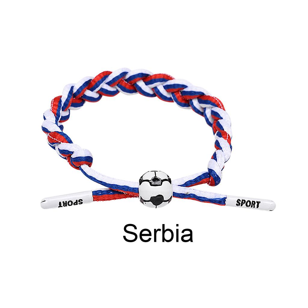 Football Team Fan Support Identification Woven Bracelet