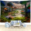 After Rain Mushroom Forest Tapestry Wall Hanging Bohemian Abstract And Minimalist Modern Style Living Room Bedroom Home Decor