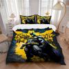 3pcs Batman Hero Bedding Set, Soft Polyester Duvet Cover and Pillowcases Machine Washable Seasons All Suitable & Guest Room Decor299