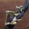 Fată Frumoasă Mărgele Cuțit Alamă DIY Paracord Șnur Împletit Manual Pandantive Coardă Umbrelă Brățară Farmece Accesorii DIY