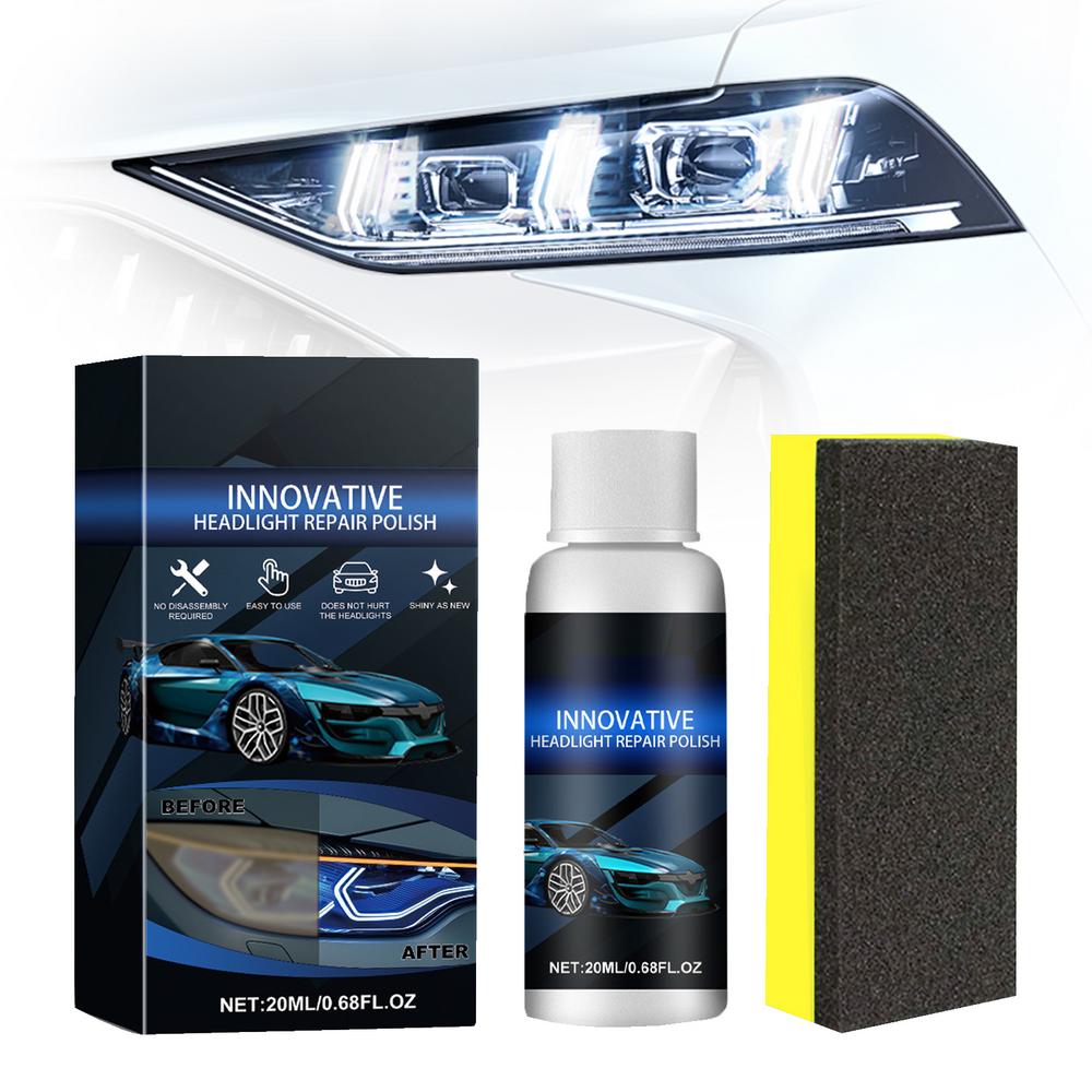 

Комплекты для восстановления автомобильных фар Комплект для очистки и восстановления фар Полировщик линз с губкой Набор для восстановления