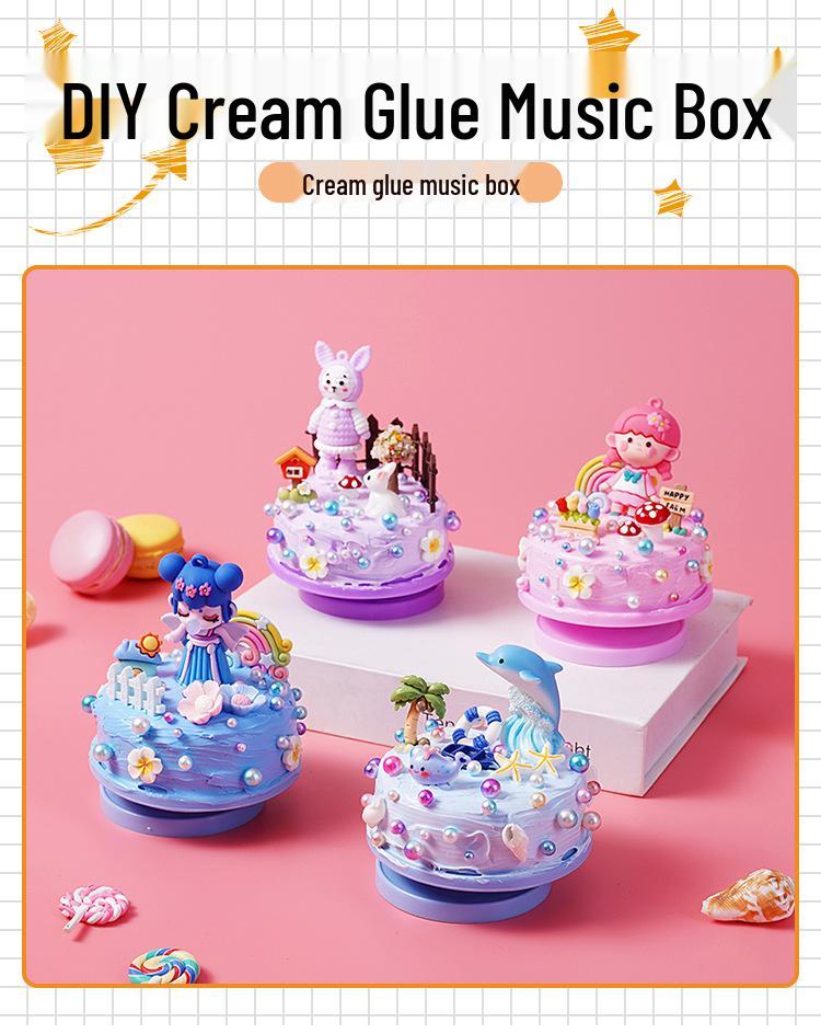 DIY Cartoon Music Box - Handmade Rotating Birthday Gift & Educational Toy for Kids