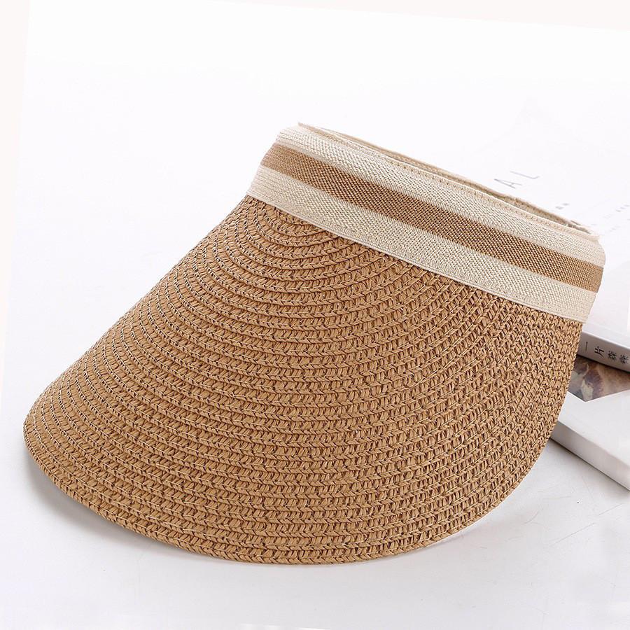 

Stylish Korean Bowknot Top Hat Straw Hat Duck Tongue Hat Female Summer Sunshade Beach Hat Coffee