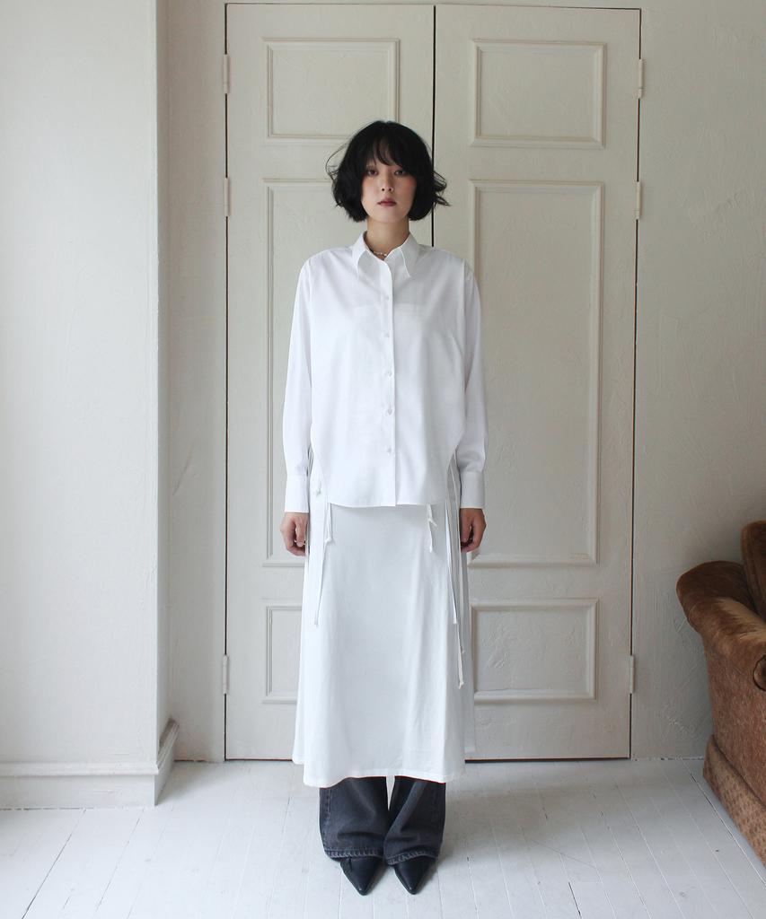RUBATI Side Cutout Strap Shirt_White