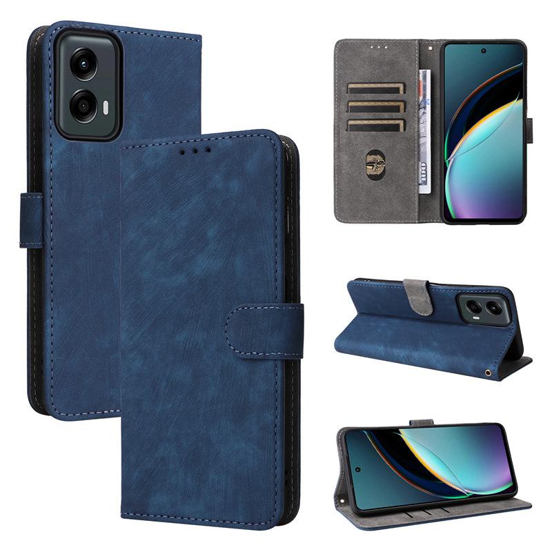 Flip Cover für Motorola Moto G (2024)/Moto G 5G 2024 PU-Leder-Rundumschutz [RFID-Blockierung]