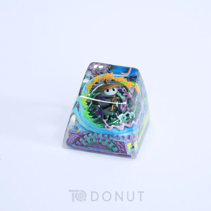Knight Hollow Handmade Backlit Keycap Handcrafted Single Esc Keycap For Mechanical Keyboard Gamer Collectible Gift
