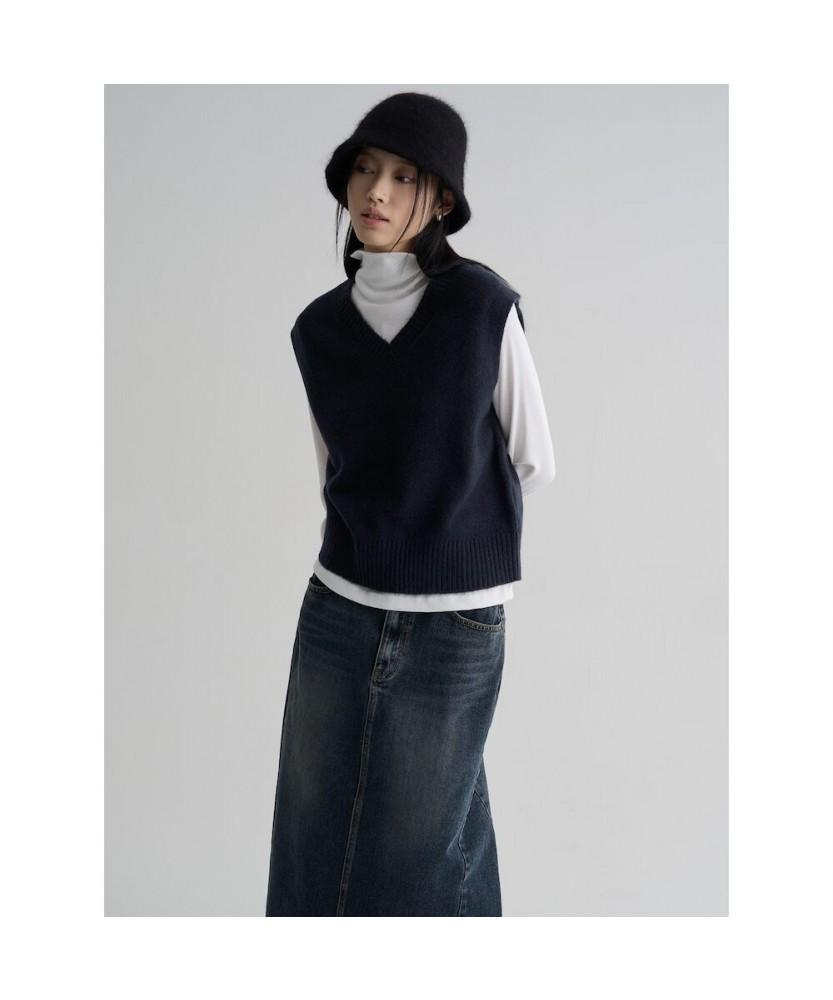 8seconds Soft Touch V-Neck Vest Navy