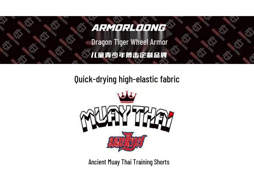 Custom Muay Thai & MMA Training Shorts for Men & Women – Quick-Dry, Cool, Cartoon Design.