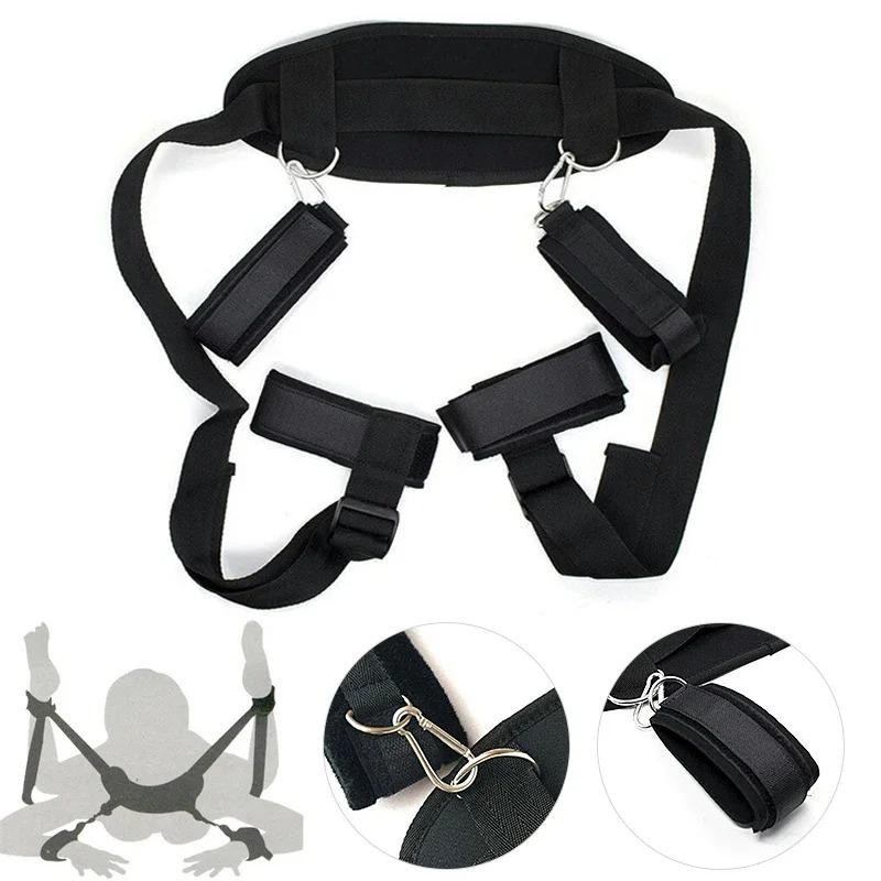 Couple  Restraints Harness Open Legs Spreader Sexy Toys for Lovers Binding Straps Sex Flirting Tied Legs Adult Accessories