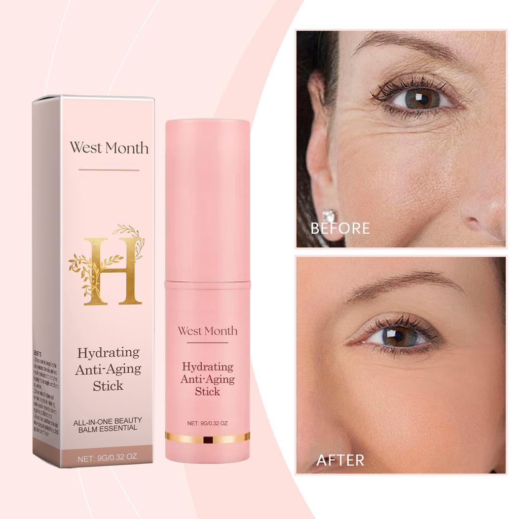 Stick Idratante Riduzione Rughe Siero Viso Anti-Età Skincare Migliora la Texture della Pelle Rivitalizza la Pelle Portatile 1 Confezione