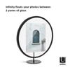 Umbra Infinity Photo 2L Size for and Black Frame, (5x7cm), Round, Wall-Mounted, Photos, Postcards, Art, 21012272040,