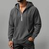 Herren Casual Lockerer Fit Farbiger Reißverschluss Hoodie Langarm für Frühling und Herbst