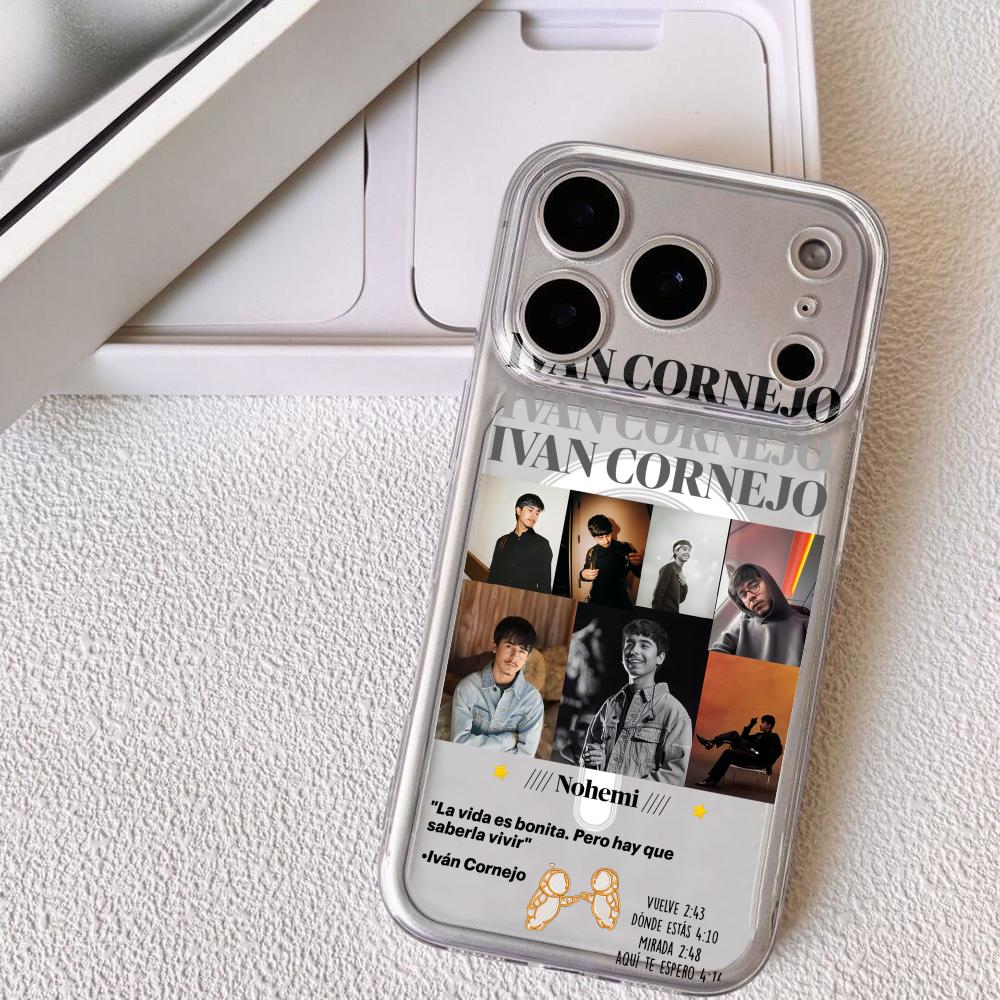 

I-Ivan Cornejo Singer Phone Case For iPhone 17 16 15 14 13 12 Pro Max Plus With Magnetic Crystal Clear Case Wireless Charge iPhone17 Pro Max