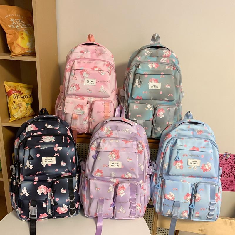 Versatile Durable Large Capacity Backpack For Students In Trendy Colors For School Use