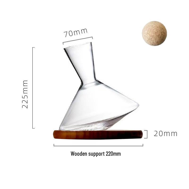 Crystal Gyroscope Rotating Decanter - Creative Wobbly Tumbler Glass