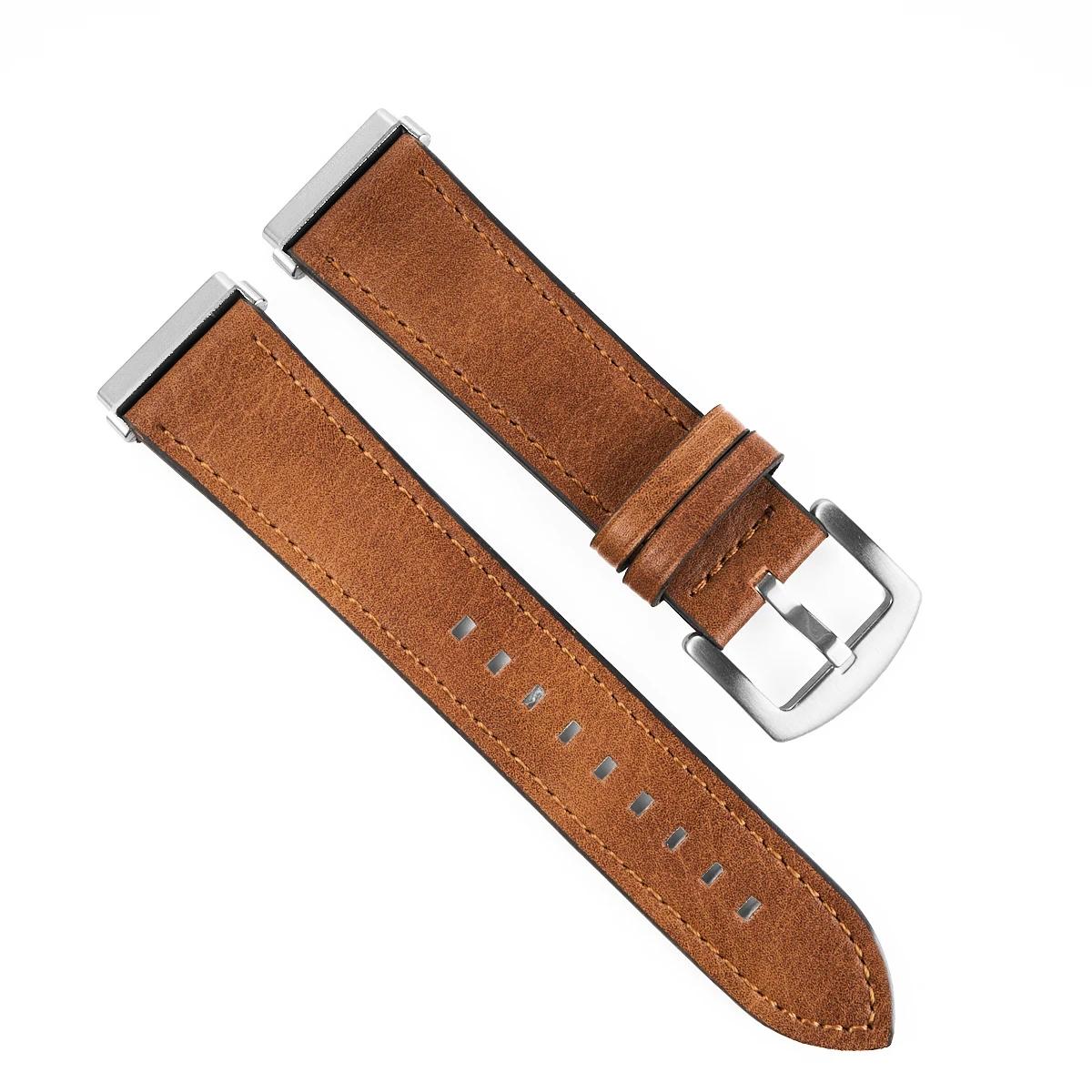 

Кожаный ремешок для Fitbit Versa 4, браслет Fitbit Versa 3 2 Lite, мужские часы-браслет, ремешок для Fitbit Sense/Sense 2, сменная петля For Fitbit Sense 2