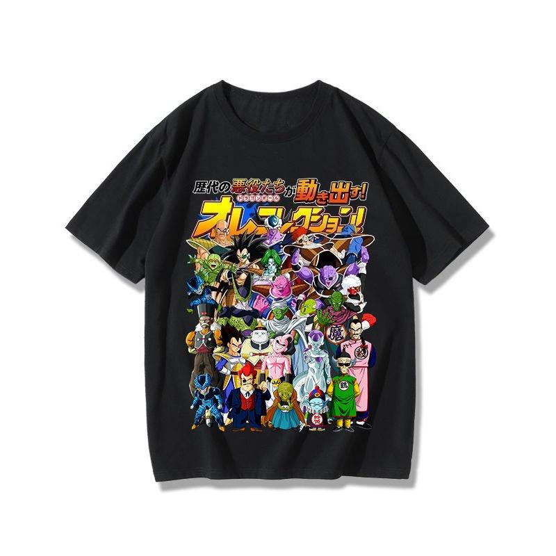 Męski T-shirt z krótkim rękawem Dragon Ball Joint 2025 Modna Marka Japońska Animacja Odzież Perferyjna Uczeń Top z Krótkim Rękawem
