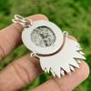 Daughters Day Sale Round K2 Jasper Stone 925 Sterling Silver Sister New Pendant
