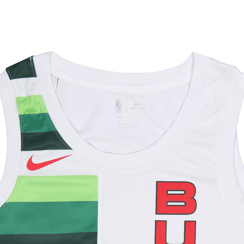 Nike NBA Milwaukee Bucks Giannis Antetokounmpo #34 Fan Edition Basketball Jersey Men Tops White BQ1165-100
