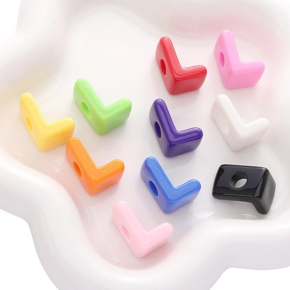 10PCS Colorful Loose Beads DIY DIY Jewelry Making Kit New 26 Letter Beads  DIY Bracelet Keychain