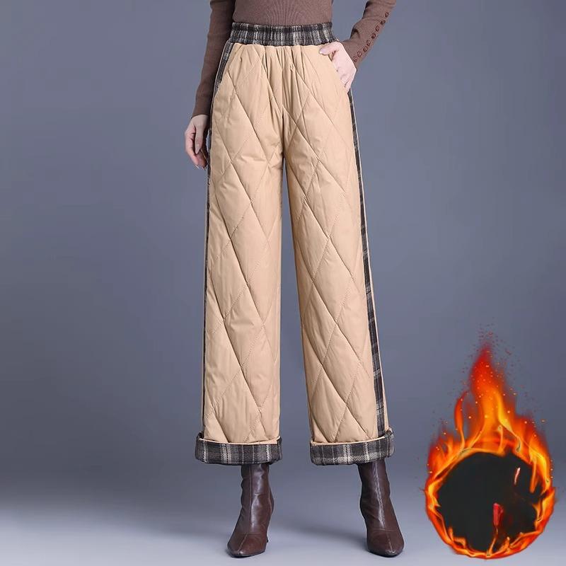 

Зимняя новая верхняя одежда утолщенные ветрозащитные брюки большого размера свободные прямые широкие брюки 3XL