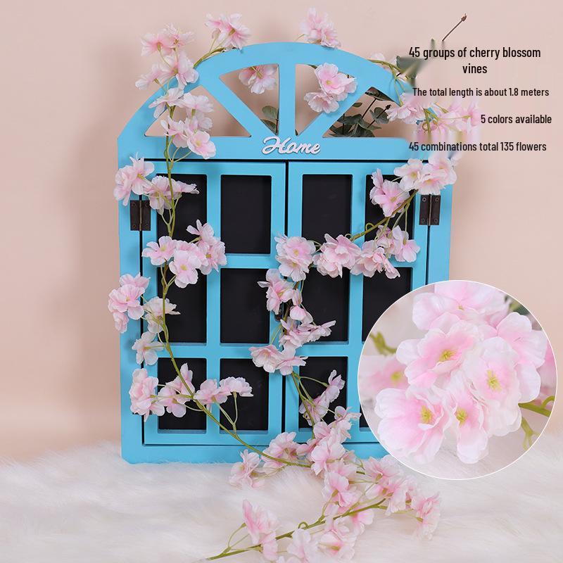 Cherry Blossom Vine Wall Hanging for Outdoor and Indoor Ceiling Decor