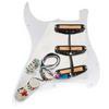 Musiclily SSS Strat Pickguard for Ceramic Single Size Humbucker Strat Electric Guitar 4P Tortoise Shell Pattern Pro-SE ST-DPHC Pre-wired