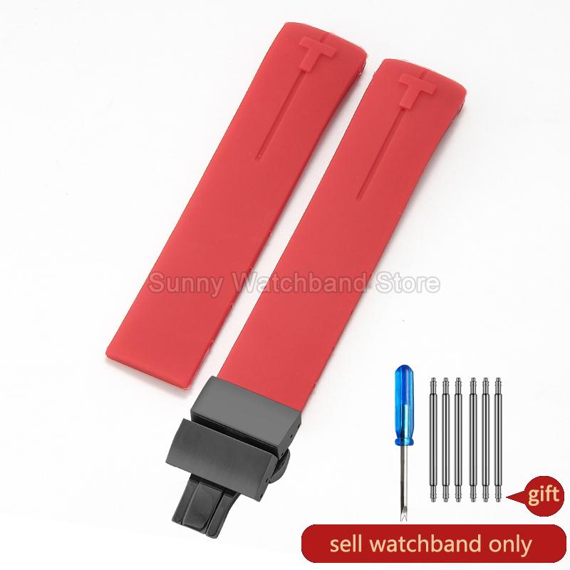 Waterproof Durable Silicone Watch Strap for Tissot 1853 T-Touch Series T013 T081 T091 Watch Accessories 20 21mm Black Blue