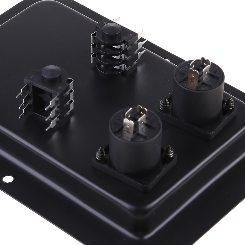Terminal Binding Post Dual Speakon Input PA DJ Speaker Cabinet 4-Core Socket Jack Plate Terminal Binding Post Accessory