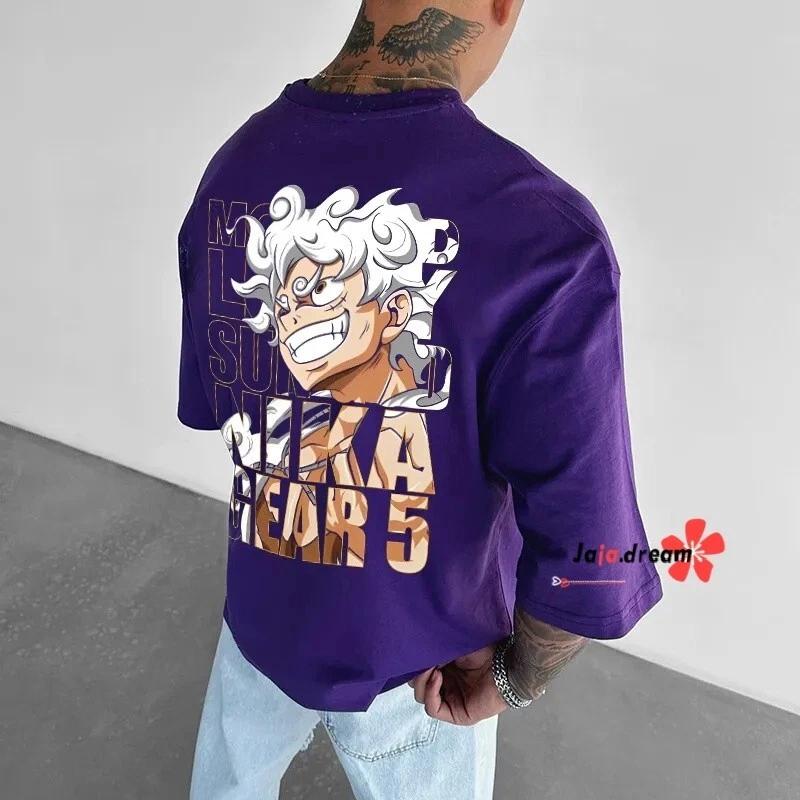 

One Piece Gear 5 Anime Manga T-Shirt Tee Casual Costumes Polyester Mens XL