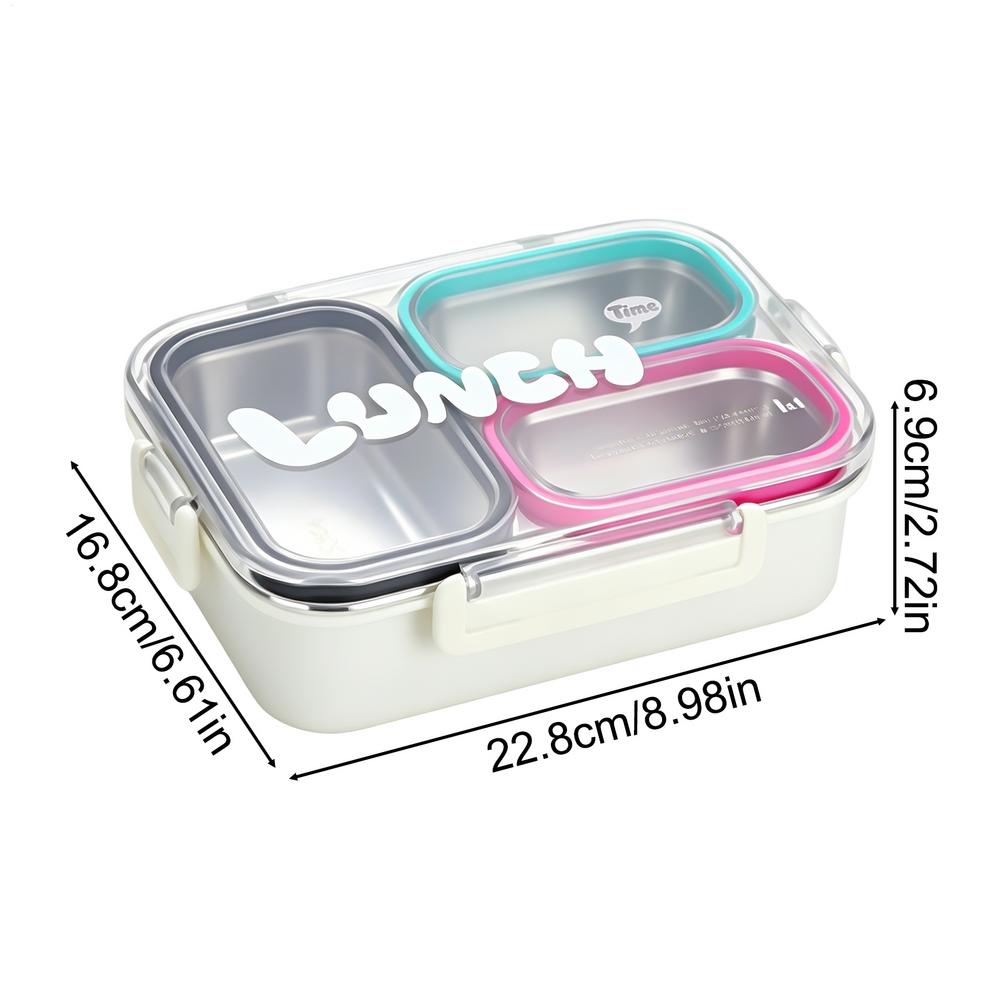 Lunch Box Insulated Lidded Meal Carrier Bowl Stainless Steel Lunch Box For Adults For School Camping Spring Trip Commuting