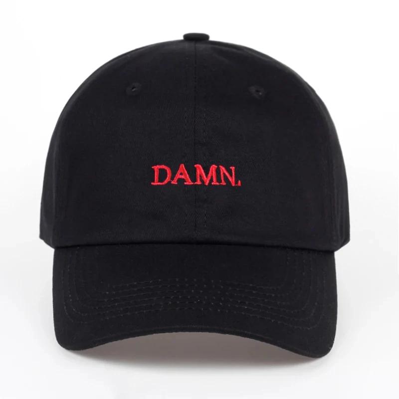 DAMN Cappelli per Uomo e Donna Ricamati DAMN. Cappellino Dad Hip Hop Ricamato Kendrick Lamar Non Strutturato Rapper Snapback Cappellino da Baseball
